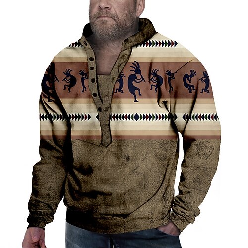 Men's Plus Size Pullover Sweatshirt Big and Tall Graphic Henley Long Sleeve Spring & Fall Basic Fashion Streetwear Comfortable Casual Sports Tops
Men's Plus Size Pullover Sweatshirt Big and Tall Graphic Henley Long Sleeve Spring & Fall Basic Fashion Streetwear Comfortable Casual Sports Tops