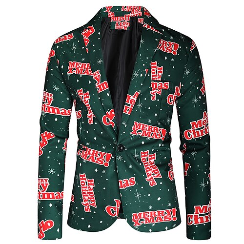 Men's Christmas Ugly Blazer Regular Standard Fit Pattern Single Breasted One-button ArmyGreen 2022
Men's Christmas Ugly Blazer Regular Standard Fit Pattern Single Breasted One-button ArmyGreen 2022