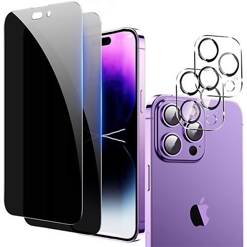 2-2 Pack iPhone 14 Pro Max Privacy Screen Protector with Camera Lens Protector Fotbor Privacy Screen for iPhone 14 Pro Max with Easy Installation Kit Anti Spy Private Tempered Glass Film 6.7 Inch
2-2 Pack iPhone 14 Pro Max Privacy Screen Protector with Camera Lens Protector Fotbor Privacy Screen for iPhone 14 Pro Max with Easy Installation Kit Anti Spy Private Tempered Glass Film 6.7 Inch