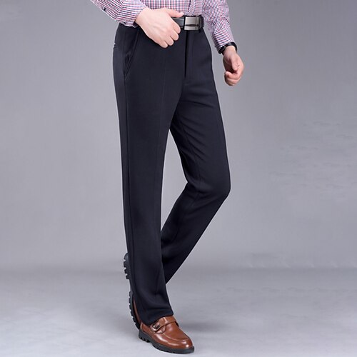 Men's Dress Pants Fleece Pants Winter Pants Chinos Pocket Straight Leg Solid Colored Warm Breathable Office Business Daily Chic & Modern Formal Gray Green Deep Blue Micro-elastic
Men's Dress Pants Fleece Pants Winter Pants Chinos Pocket Straight Leg Solid Colored Warm Breathable Office Business Daily Chic & Modern Formal Gray Green Deep Blue Micro-elastic