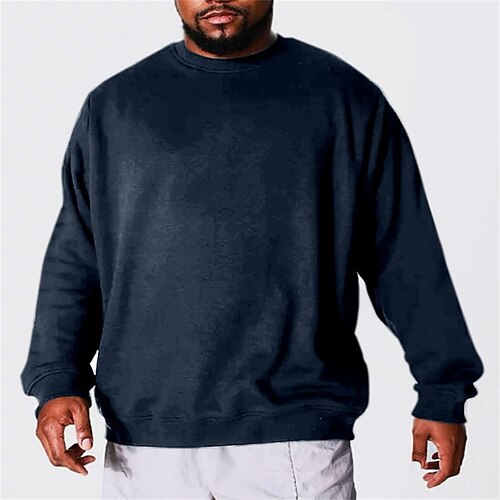 Men's Plus Size Sweatshirt Big and Tall Letter Crew Neck Long Sleeve Spring & Fall Basic Casual Big and Tall Daily Sports Tops
Men's Plus Size Sweatshirt Big and Tall Letter Crew Neck Long Sleeve Spring & Fall Basic Casual Big and Tall Daily Sports Tops