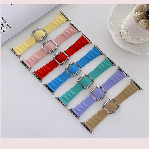 1PC Smart Watch Band Compatible with Apple iWatch 38/40/41mm 42/44/45/49mm Silicone Adjustable Breathable Shockproof Sport Band for iWatch Smartwatch Strap Wristband for Series 8/7/6/5/4/3/2/1 / SE
1PC Smart Watch Band Compatible with Apple iWatch 38/40/41mm 42/44/45/49mm Silicone Adjustable Breathable Shockproof Sport Band for iWatch Smartwatch Strap Wristband for Series 8/7/6/5/4/3/2/1 / SE