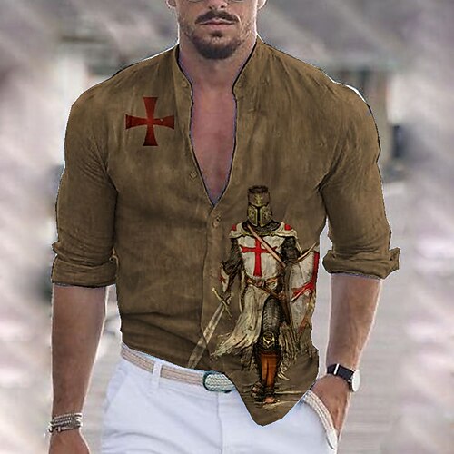 Hombre Camisa Soldier Escote Chino Verde Trébol Azul Piscina Morado Amarillo Azul Real Impresión 3D Exterior Calle Manga Larga Abotonar Estampado Ropa Moda Design Casual Transpirable
Hombre Camisa Soldier Escote Chino Verde Trébol Azul Piscina Morado Amarillo Azul Real Impresión 3D Exterior Calle Manga Larga Abotonar Estampado Ropa Moda Design Casual Transpirable