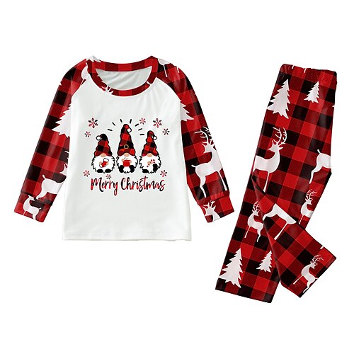Snowman letter Family Christmas Pajamas Nightwear Men's Women's Boys Girls' Cute Sweet Christmas Carnival Masquerade Kid's Adults' Christmas New Year Eve Polyester Top Pants
Snowman letter Family Christmas Pajamas Nightwear Men's Women's Boys Girls' Cute Sweet Christmas Carnival Masquerade Kid's Adults' Christmas New Year Eve Polyester Top Pants