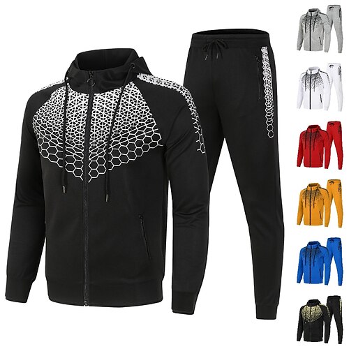 Men's Tracksuit Sweatsuit 2 Piece Full Zip Casual Winter Long Sleeve Thermal Warm Breathable Moisture Wicking Fitness Gym Workout Running Sportswear Activewear Navy Yellow Light Grey / Micro-elastic
Men's Tracksuit Sweatsuit 2 Piece Full Zip Casual Winter Long Sleeve Thermal Warm Breathable Moisture Wicking Fitness Gym Workout Running Sportswear Activewear Navy Yellow Light Grey / Micro-elastic