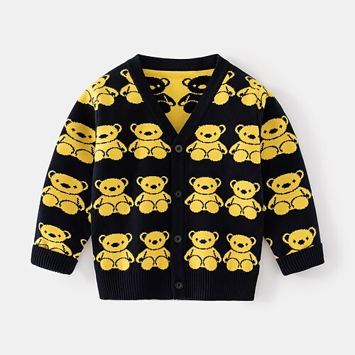 Kids Boys Cardigan Cartoon School Long Sleeve Active 3-6 Years Winter Black White
Kids Boys Cardigan Cartoon School Long Sleeve Active 3-6 Years Winter Black White