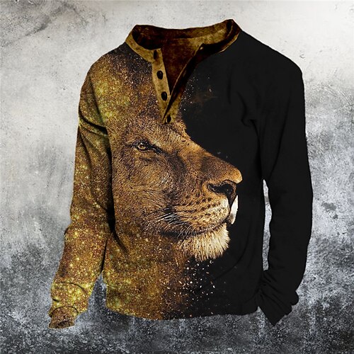 Børn Drenge Sweatshirt bluse Dyr Løve Langærmet Knap Børne Top Afslappet Sweatshirt Sej Gul Vinter 7-13 år / Efterår
Børn Drenge Sweatshirt bluse Dyr Løve Langærmet Knap Børne Top Afslappet Sweatshirt Sej Gul Vinter 7-13 år / Efterår
