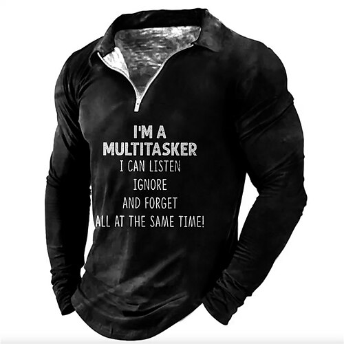 Men's Collar Polo Shirt Golf Shirt Letter Graphic Prints Turndown Black Khaki 3D Print Outdoor Street Long Sleeve Zipper Print Clothing Apparel Fashion Designer Casual Breathable
Men's Collar Polo Shirt Golf Shirt Letter Graphic Prints Turndown Black Khaki 3D Print Outdoor Street Long Sleeve Zipper Print Clothing Apparel Fashion Designer Casual Breathable