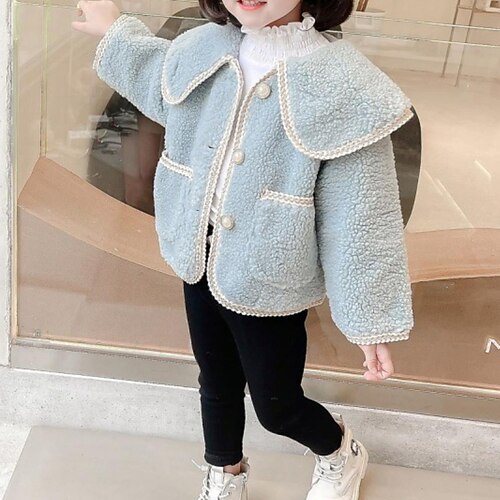 Kids Girls' Coat Outerwear Plain Long Sleeve Coat Daily Cotton Active Basic Blue Pink Winter Fall 2-8 Years
Kids Girls' Coat Outerwear Plain Long Sleeve Coat Daily Cotton Active Basic Blue Pink Winter Fall 2-8 Years