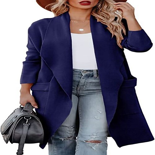 Women's Winter Coat Comfortable Daily Wear Patchwork Cardigan Turndown Basic Fashion Solid Color Loose Fit Outerwear Long Sleeve Fall Green Black Blue S M L XL XXL 3XL
Women's Winter Coat Comfortable Daily Wear Patchwork Cardigan Turndown Basic Fashion Solid Color Loose Fit Outerwear Long Sleeve Fall Green Black Blue S M L XL XXL 3XL
