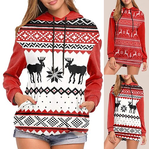 Inspired by Christmas Reindeer Hoodie Cartoon Manga Anime Graphic Hoodie For Men's Women's Unisex Adults' 3D Print 100% Polyester
Inspired by Christmas Reindeer Hoodie Cartoon Manga Anime Graphic Hoodie For Men's Women's Unisex Adults' 3D Print 100% Polyester