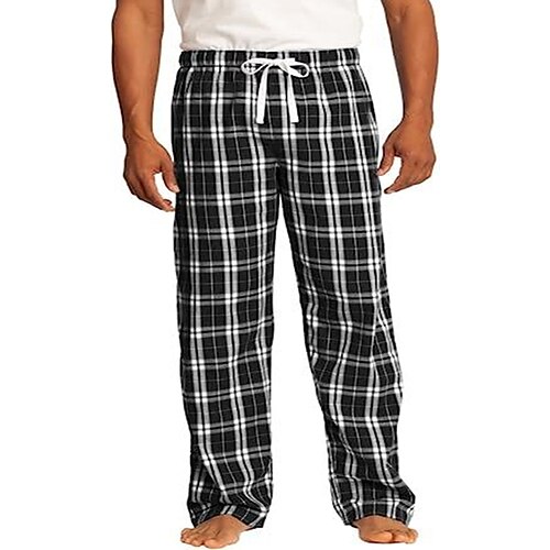 Men's Plaid Drawstring Trousers Warm Print Tartan Warm Soft Full Length Home Casual Chino Deep Blue Red Micro-elastic
Men's Plaid Drawstring Trousers Warm Print Tartan Warm Soft Full Length Home Casual Chino Deep Blue Red Micro-elastic