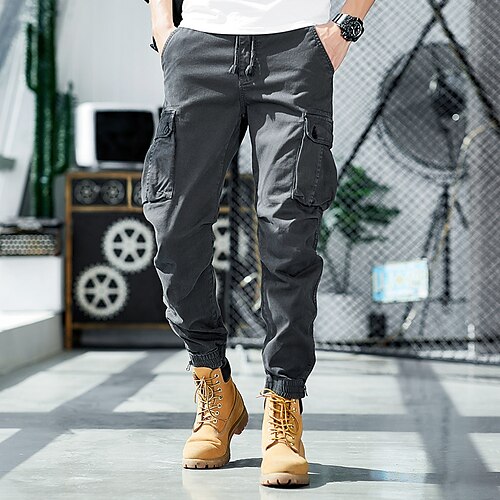 Men's Cargo Pants Trousers Drawstring Elastic Waist Multi Pocket Solid Color Casual Daily Going out Sports Stylish ArmyGreen Khaki Micro-elastic
Men's Cargo Pants Trousers Drawstring Elastic Waist Multi Pocket Solid Color Casual Daily Going out Sports Stylish ArmyGreen Khaki Micro-elastic