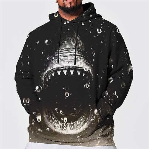 Herre Store størrelser Pullover hettegenser-genser Stor og høy Hai Med hette Langermet Vår & Vinter Grunnleggende Mote Gatemote Bekvem Dagligdagstøy Feriereise Topper
Herre Store størrelser Pullover hettegenser-genser Stor og høy Hai Med hette Langermet Vår & Vinter Grunnleggende Mote Gatemote Bekvem Dagligdagstøy Feriereise Topper
