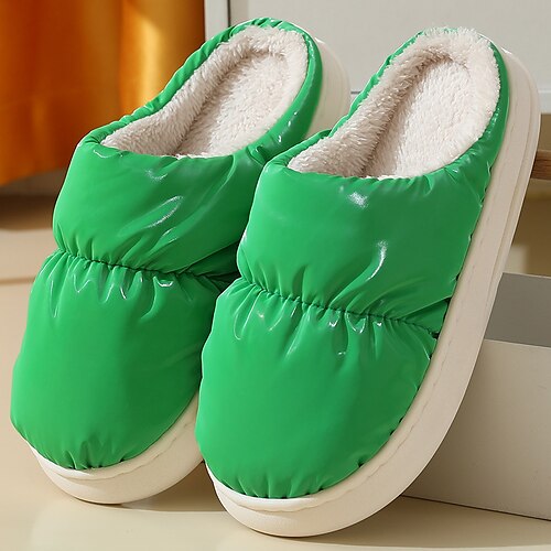 Women's Slippers Home House Slippers Warm Slippers Memory Foam Slippers Winter Flat Heel Round Toe Casual Canvas Loafer Solid Colored Wine Green Rosy Pink
Women's Slippers Home House Slippers Warm Slippers Memory Foam Slippers Winter Flat Heel Round Toe Casual Canvas Loafer Solid Colored Wine Green Rosy Pink