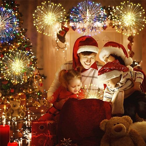 Firework Lights Christmas Starburst Lights Outdoor Waterproof 500LEDs 8 Modes For Xmas Party Christmas Colorful Decoration Starburst Lighting AC220V 230V 240V EU Plug
Firework Lights Christmas Starburst Lights Outdoor Waterproof 500LEDs 8 Modes For Xmas Party Christmas Colorful Decoration Starburst Lighting AC220V 230V 240V EU Plug