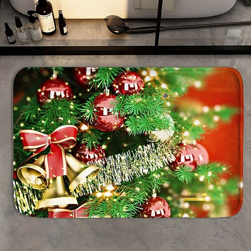 Christmas Bath Mat Flannel Super Absorbent Toilet Door Quick-Drying Foot Mat Entry Door Mat Christmas Decor Non-Slip Mat
Christmas Bath Mat Flannel Super Absorbent Toilet Door Quick-Drying Foot Mat Entry Door Mat Christmas Decor Non-Slip Mat