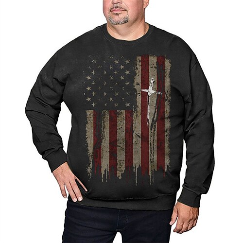 Men's Plus Size Sweatshirt Big and Tall Graphic Prints Crew Neck Long Sleeve Spring Fall Basic Casual Big and Tall Daily Sports Tops
Men's Plus Size Sweatshirt Big and Tall Graphic Prints Crew Neck Long Sleeve Spring Fall Basic Casual Big and Tall Daily Sports Tops