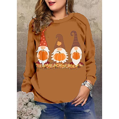 Women's Plus Size Christmas Tops Pullover Sweatshirt Graphic Floral Long Sleeve Crewneck Streetwear Daily Polyester Winter Fall Black And White Red
Women's Plus Size Christmas Tops Pullover Sweatshirt Graphic Floral Long Sleeve Crewneck Streetwear Daily Polyester Winter Fall Black And White Red