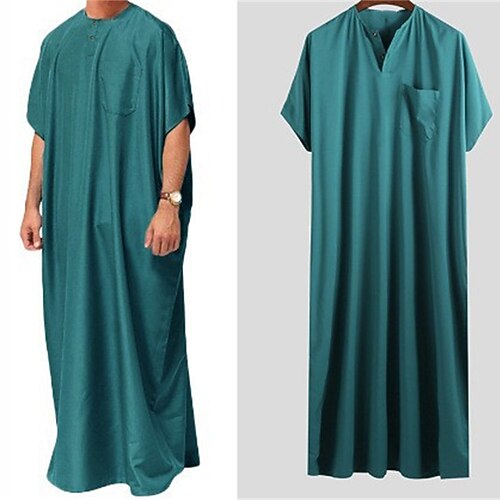 Men's Shirt Abaya Arab Muslim Wear Soft Durable Casual Daily Vacation Weekend Classic Comfort Solid Color Pocket Green khaki Dark Navy
Men's Shirt Abaya Arab Muslim Wear Soft Durable Casual Daily Vacation Weekend Classic Comfort Solid Color Pocket Green khaki Dark Navy
