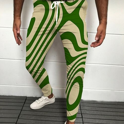 Men's Joggers Trousers Casual Pants Drawstring Elastic Waist 3D Print Abstract Graphic Prints Comfort Casual Daily Streetwear Basic Fashion Green Blue Micro-elastic / Elasticity
Men's Joggers Trousers Casual Pants Drawstring Elastic Waist 3D Print Abstract Graphic Prints Comfort Casual Daily Streetwear Basic Fashion Green Blue Micro-elastic / Elasticity