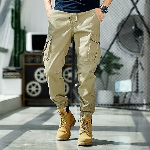 Men's Cargo Pants Trousers Drawstring Elastic Waist Multi Pocket Camouflage Casual Daily Going out Sports Stylish ArmyGreen Khaki Micro-elastic
Men's Cargo Pants Trousers Drawstring Elastic Waist Multi Pocket Camouflage Casual Daily Going out Sports Stylish ArmyGreen Khaki Micro-elastic