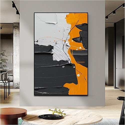 Handmade Hand Painted Oil Painting Wall Art Black White Orange Abstract Canvas Painting Decoration Home Decoration Decor Canvas Paintingfor Living Room
Handmade Hand Painted Oil Painting Wall Art Black White Orange Abstract Canvas Painting Decoration Home Decoration Decor Canvas Paintingfor Living Room