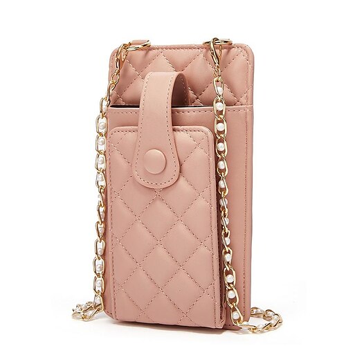 Women's Girls' Mobile Phone Bag PU Leather Quilted Shopping Daily Holiday Light Purple claret Pink Black
Women's Girls' Mobile Phone Bag PU Leather Quilted Shopping Daily Holiday Light Purple claret Pink Black
