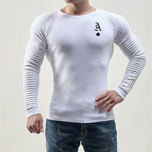Men's T shirt Tee Graphic Prints Poker Crew Neck Gray White Black Hot Stamping Street Daily Long Sleeve Print Clothing Apparel Fashion Designer Casual Comfortable
Men's T shirt Tee Graphic Prints Poker Crew Neck Gray White Black Hot Stamping Street Daily Long Sleeve Print Clothing Apparel Fashion Designer Casual Comfortable
