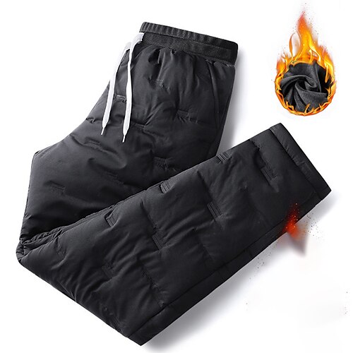 Men's Fleece Pants Winter Pants Trousers Casual Pants Pocket Drawstring Elastic Waist Plain Warm Soft Daily Streetwear Fashion Chic & Modern Black Micro-elastic
Men's Fleece Pants Winter Pants Trousers Casual Pants Pocket Drawstring Elastic Waist Plain Warm Soft Daily Streetwear Fashion Chic & Modern Black Micro-elastic