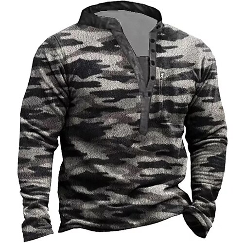 Men's Sweatshirt Pullover Dark Gray Standing Collar Camouflage Graphic Prints Zipper Print Daily Sports Holiday 3D Print Basic Streetwear Designer Spring Fall Clothing Apparel Hoodies Sweatshirts
Men's Sweatshirt Pullover Dark Gray Standing Collar Camouflage Graphic Prints Zipper Print Daily Sports Holiday 3D Print Basic Streetwear Designer Spring Fall Clothing Apparel Hoodies Sweatshirts