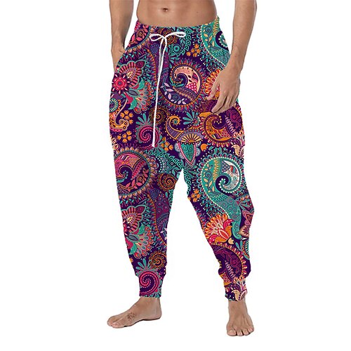 Men's Trousers Baggy Harem Pants Drawstring Elastic Waist 3D Print Graphic Prints Comfort Soft Casual Daily Holiday Fashion Streetwear Purple Micro-elastic / Drop Crotch
Men's Trousers Baggy Harem Pants Drawstring Elastic Waist 3D Print Graphic Prints Comfort Soft Casual Daily Holiday Fashion Streetwear Purple Micro-elastic / Drop Crotch