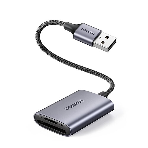 UGREEN USB SD Card Reader USB 3.0 to Micro SD Card Adapter Aluminum All in One Portable External Memory Card Reader for Camera SD MicroSD TF SDHC SDXC UHS-I Mac OS Windows Linux Computer Laptop
UGREEN USB SD Card Reader USB 3.0 to Micro SD Card Adapter Aluminum All in One Portable External Memory Card Reader for Camera SD MicroSD TF SDHC SDXC UHS-I Mac OS Windows Linux Computer Laptop
