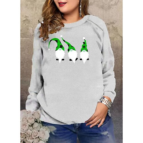 Women's Plus Size Christmas Tops Pullover Sweatshirt Graphic Tree Long Sleeve Crewneck Streetwear Daily Polyester Winter Fall Dark Blue Dark Gray
Women's Plus Size Christmas Tops Pullover Sweatshirt Graphic Tree Long Sleeve Crewneck Streetwear Daily Polyester Winter Fall Dark Blue Dark Gray