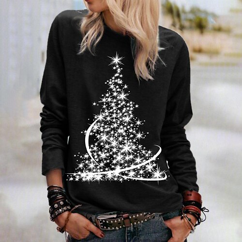 Women's Sweatshirt Pullover Streetwear Black Graphic Christmas Round Neck Long Sleeve S M L XL 2XL 3XL
Women's Sweatshirt Pullover Streetwear Black Graphic Christmas Round Neck Long Sleeve S M L XL 2XL 3XL