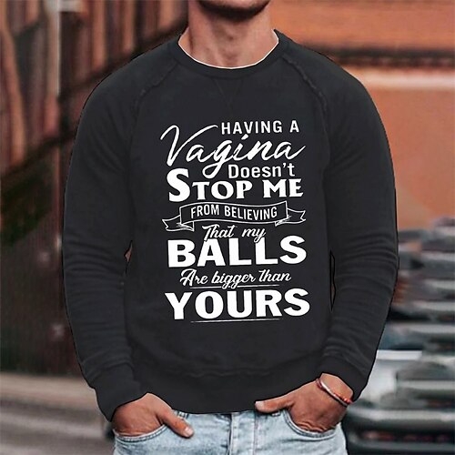 Men's Sweatshirt Pullover Black Crew Neck Graphic Letter Print Sports Outdoor Streetwear Designer Casual Big and Tall Winter Fall Clothing Apparel Hoodies Sweatshirts Long Sleeve / Spring
Men's Sweatshirt Pullover Black Crew Neck Graphic Letter Print Sports Outdoor Streetwear Designer Casual Big and Tall Winter Fall Clothing Apparel Hoodies Sweatshirts Long Sleeve / Spring