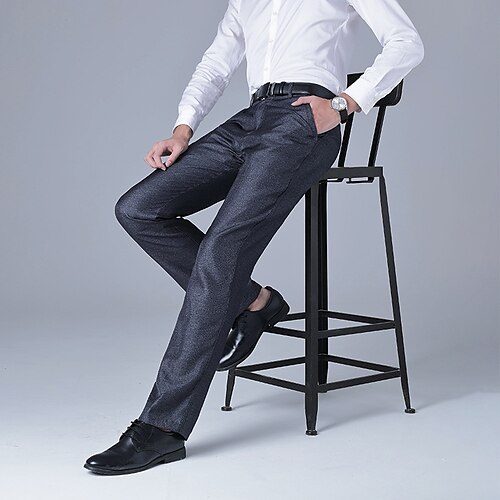 Men's Dress Pants Trousers Pocket Solid Color Comfort Breathable Business Casual Daily Retro Vintage Formal Deep Blue Dark Gray Stretchy
Men's Dress Pants Trousers Pocket Solid Color Comfort Breathable Business Casual Daily Retro Vintage Formal Deep Blue Dark Gray Stretchy