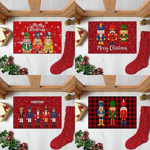 Christmas Mats Tree Washable Festive Christmas Plaid Print Indoor or Outdoor Holiday for Living or Dining Room, Bedroom and Kitchen Area
Christmas Mats Tree Washable Festive Christmas Plaid Print Indoor or Outdoor Holiday for Living or Dining Room, Bedroom and Kitchen Area