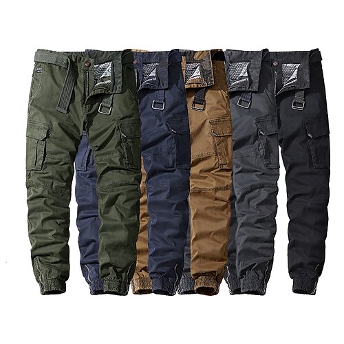 Men's Cargo Pants Trousers Zipper Pocket Solid Color Comfort Breathable Full Length Daily Holiday Streetwear Sports Fashion ArmyGreen Khaki Micro-elastic
Men's Cargo Pants Trousers Zipper Pocket Solid Color Comfort Breathable Full Length Daily Holiday Streetwear Sports Fashion ArmyGreen Khaki Micro-elastic