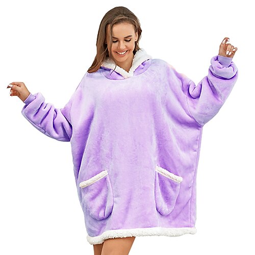 Adults' Hoodie Kigurumi Pajamas Solid Color Onesie Pajamas Flannel Cosplay For Men and Women Christmas Animal Sleepwear Cartoon Festival / Holiday Costumes
Adults' Hoodie Kigurumi Pajamas Solid Color Onesie Pajamas Flannel Cosplay For Men and Women Christmas Animal Sleepwear Cartoon Festival / Holiday Costumes
