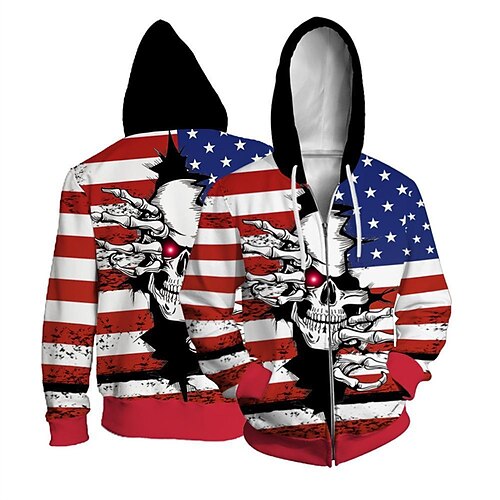 Men's Full Zip Hoodie Jacket Red Hooded Skull Graphic Prints Zipper Print Sports & Outdoor Daily Sports 3D Print Streetwear Designer Casual Spring & Fall Clothing Apparel Hoodies Sweatshirts Long
Men's Full Zip Hoodie Jacket Red Hooded Skull Graphic Prints Zipper Print Sports & Outdoor Daily Sports 3D Print Streetwear Designer Casual Spring & Fall Clothing Apparel Hoodies Sweatshirts Long