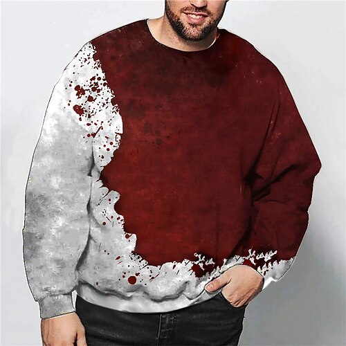 Men's Plus Size Pullover Sweatshirt Big and Tall Graphic Crew Neck Long Sleeve Spring & Fall Basic Fashion Streetwear Comfortable Casual Sports Tops
Men's Plus Size Pullover Sweatshirt Big and Tall Graphic Crew Neck Long Sleeve Spring & Fall Basic Fashion Streetwear Comfortable Casual Sports Tops