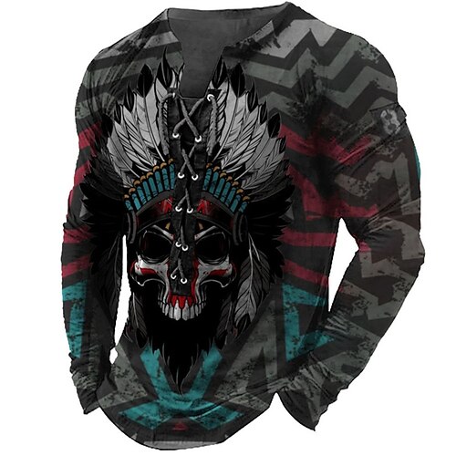 Men's T shirt Tee Tee Graphic Skull Collar Dark Gray 3D Print Outdoor Street Long Sleeve Lace up Print Clothing Apparel Basic Designer Casual Classic
Men's T shirt Tee Tee Graphic Skull Collar Dark Gray 3D Print Outdoor Street Long Sleeve Lace up Print Clothing Apparel Basic Designer Casual Classic