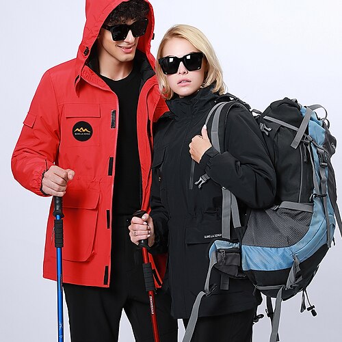 Men's Women's Hiking Down Jacket Hiking 3-in-1 Jackets Ski Jacket Winter Outdoor Thermal Warm Waterproof Windproof Detachable Fleece Outerwear Winter Fleece Jacket Trench Coat Hunting Ski / Snowboard
Men's Women's Hiking Down Jacket Hiking 3-in-1 Jackets Ski Jacket Winter Outdoor Thermal Warm Waterproof Windproof Detachable Fleece Outerwear Winter Fleece Jacket Trench Coat Hunting Ski / Snowboard