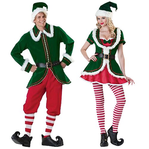 Santa Suit Cosplay Costume Masquerade Adults' Couple's Halloween Christmas Performance Halloween Christmas Halloween Masquerade Festival / Holiday Plush Fabric Polyster Green / Red Couple's Easy
Santa Suit Cosplay Costume Masquerade Adults' Couple's Halloween Christmas Performance Halloween Christmas Halloween Masquerade Festival / Holiday Plush Fabric Polyster Green / Red Couple's Easy