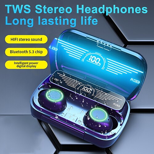CIRCE YD10 True Wireless Headphones TWS Earbuds Bluetooth 5.3 Stereo with Microphone with Volume Control for Apple Samsung Huawei Xiaomi MI Yoga Gym Workout Running Mobile Phone
CIRCE YD10 True Wireless Headphones TWS Earbuds Bluetooth 5.3 Stereo with Microphone with Volume Control for Apple Samsung Huawei Xiaomi MI Yoga Gym Workout Running Mobile Phone