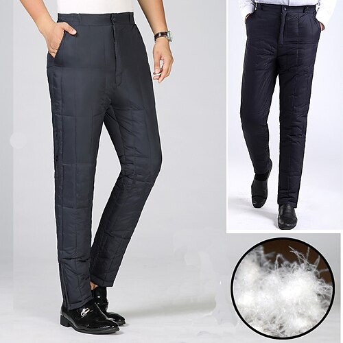Men's Winter Pants Down Pants Trousers Casual Pants Pocket Elastic Waist Straight Leg Solid Color Windproof Comfort Daily Going out Streetwear Stylish Chic & Modern Deep Blue High Waist Micro-elastic
Men's Winter Pants Down Pants Trousers Casual Pants Pocket Elastic Waist Straight Leg Solid Color Windproof Comfort Daily Going out Streetwear Stylish Chic & Modern Deep Blue High Waist Micro-elastic