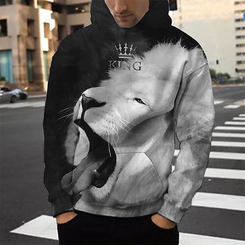 Men's Pullover Hoodie Sweatshirt White Hooded Animal Graphic Prints Print Daily Sports 3D Print Basic Streetwear Designer Spring Fall Clothing Apparel Hoodies Sweatshirts
Men's Pullover Hoodie Sweatshirt White Hooded Animal Graphic Prints Print Daily Sports 3D Print Basic Streetwear Designer Spring Fall Clothing Apparel Hoodies Sweatshirts