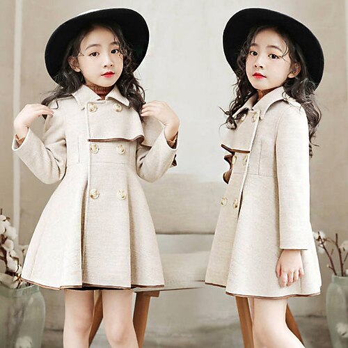 Kids Girls' Coat Long Sleeve Pink Red White Plain Pleated Fall Winter Active Street 3-12 Years / Basic / Cotton
Kids Girls' Coat Long Sleeve Pink Red White Plain Pleated Fall Winter Active Street 3-12 Years / Basic / Cotton