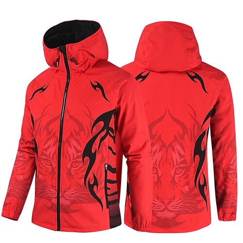 Men's Hiking Softshell Jacket Ski Jacket Waterproof Hiking Jacket Fleece Winter Outdoor Thermal Warm Fleece Lining Waterproof Windproof Outerwear Trench Coat Top Hunting Ski / Snowboard Fishing Red
Men's Hiking Softshell Jacket Ski Jacket Waterproof Hiking Jacket Fleece Winter Outdoor Thermal Warm Fleece Lining Waterproof Windproof Outerwear Trench Coat Top Hunting Ski / Snowboard Fishing Red